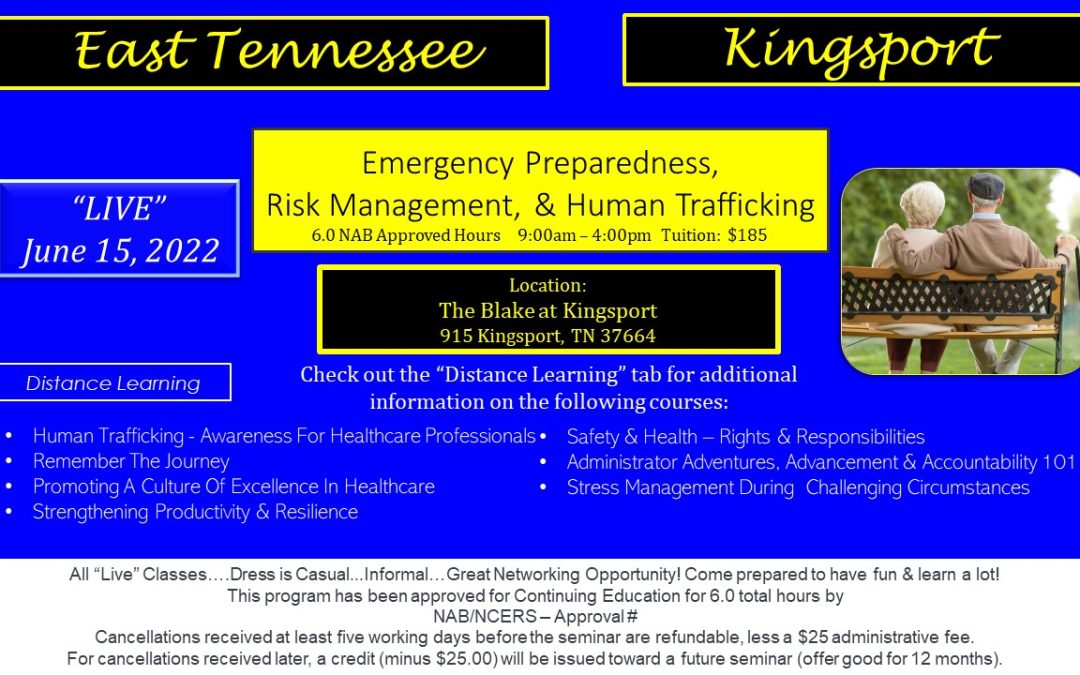 Emergency Management, Risk Reduction, & Human Trafficking          (Kingsport, TN)