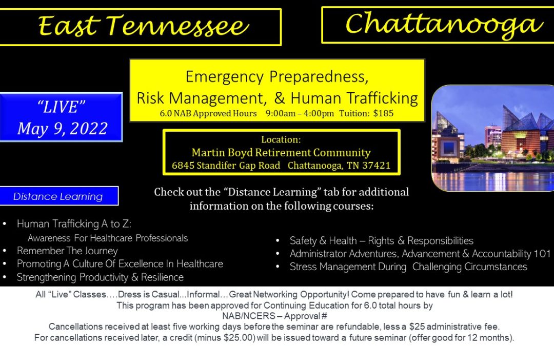 Emergency Management, Risk Reduction, & Human Trafficking             (Chattanooga, TN)