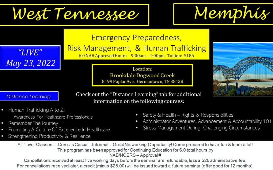 Emergency Management, Risk Reduction, & Human Trafficking   (Memphis, TN)